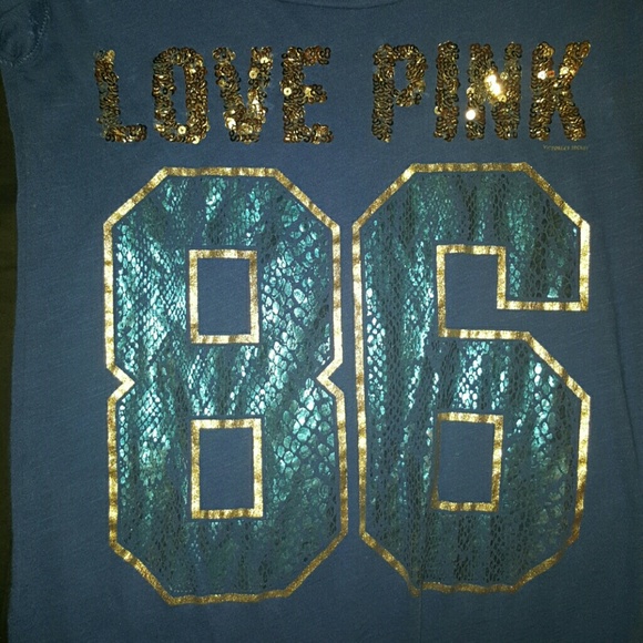 Sparkley love pink tee