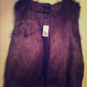 Faux fur vest
