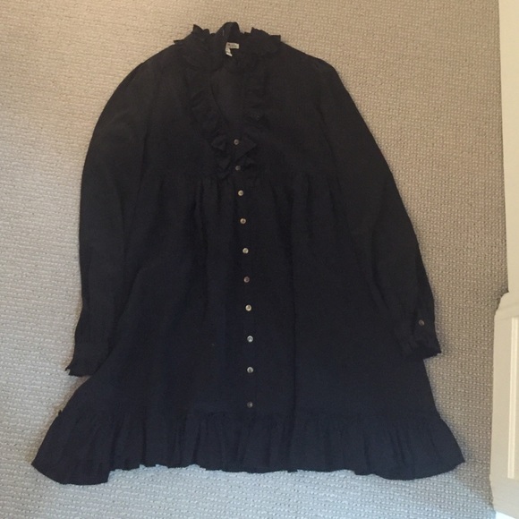 Joie dress with ruffle and pleating detail