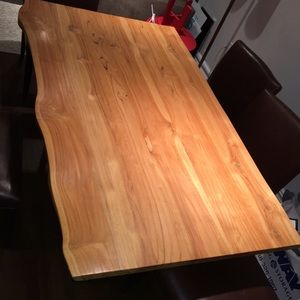 Teak dining table