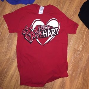 cheer athletics shirt (RIP Nick)