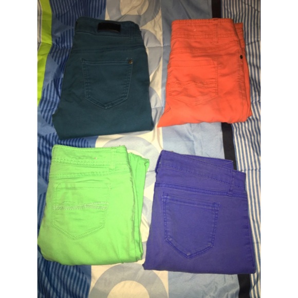 Colorful skinny jeans