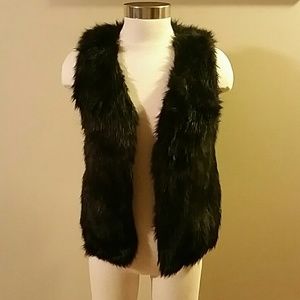 Faux fur vest