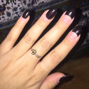 Alex and Ani stackable ring, gold jewel