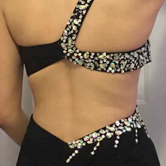 Black Prom /Pageant Gown FREE SHIPPING! See below - Picture 2 of 4