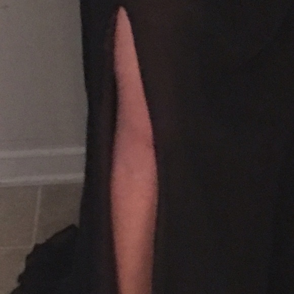 Black Prom /Pageant Gown FREE SHIPPING! See below - Picture 4 of 4