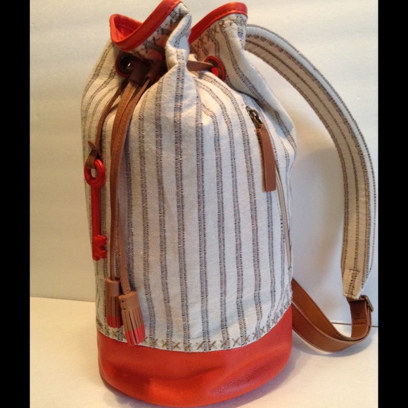 Fossil Drawstring Sling Backpack