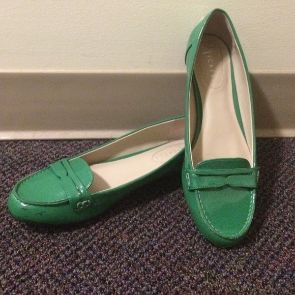 Playful Green Spring Loafers