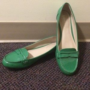 Playful Green Spring Loafers