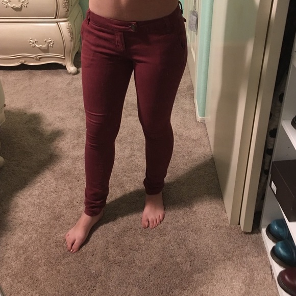 Maroon pants!
