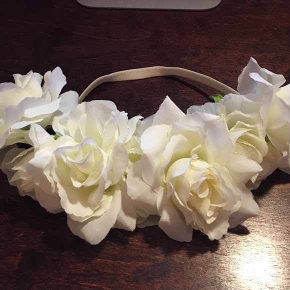 White Flower Headband