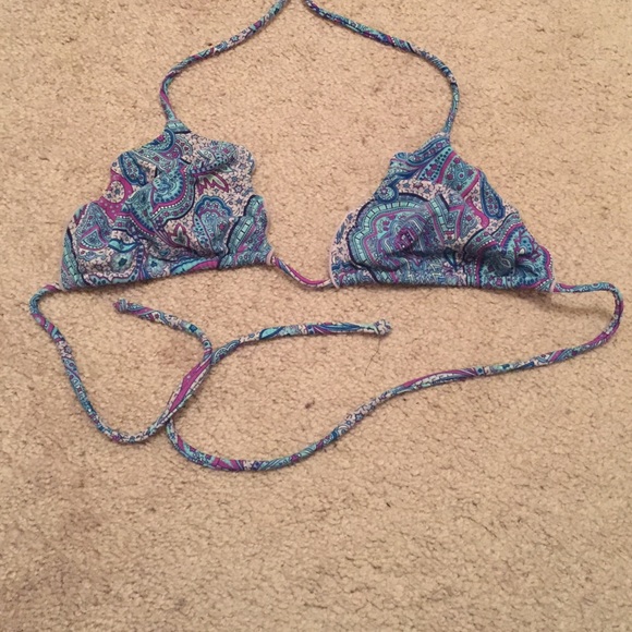 Paisley String Bikini Top