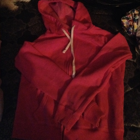 American eagle pink zip up sweatshirt