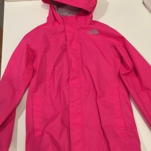 Girls Pink North Face Rain Jacket!