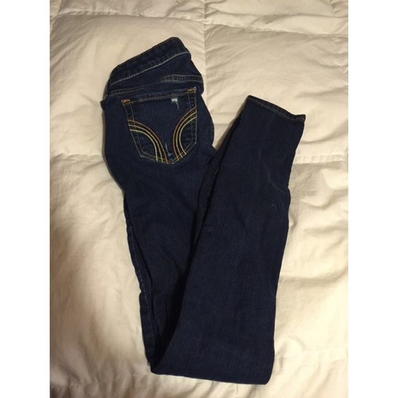 Dark Ripped Hollister Jeans