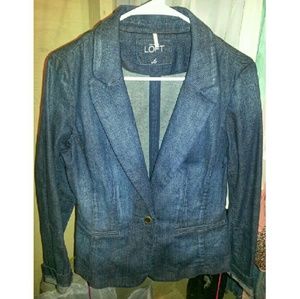 Loft Chic Jean Blazer