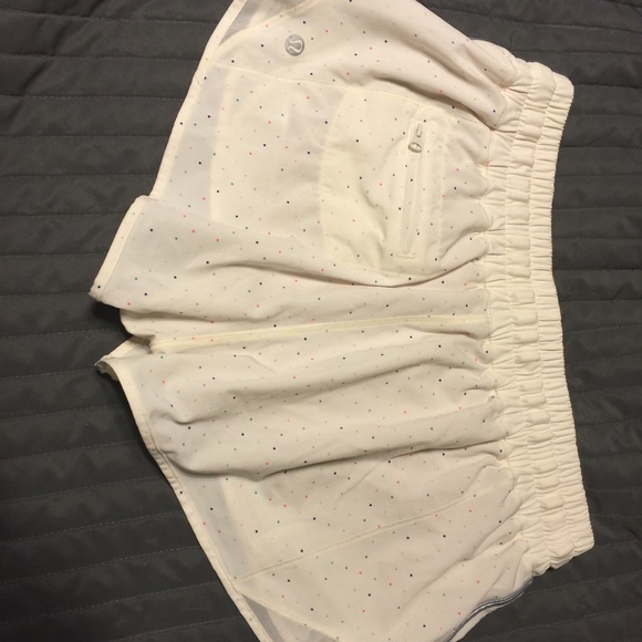 Polka dot lululemon shorts