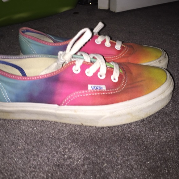 Rainbow/tie-dye vans