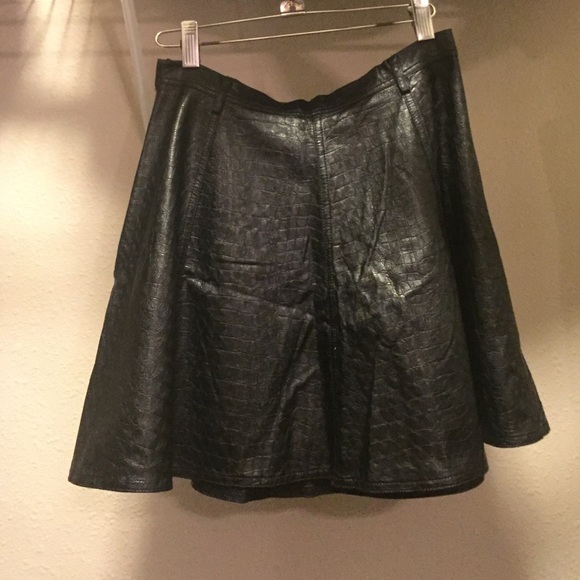 Nasty gal snake skin print leather mini