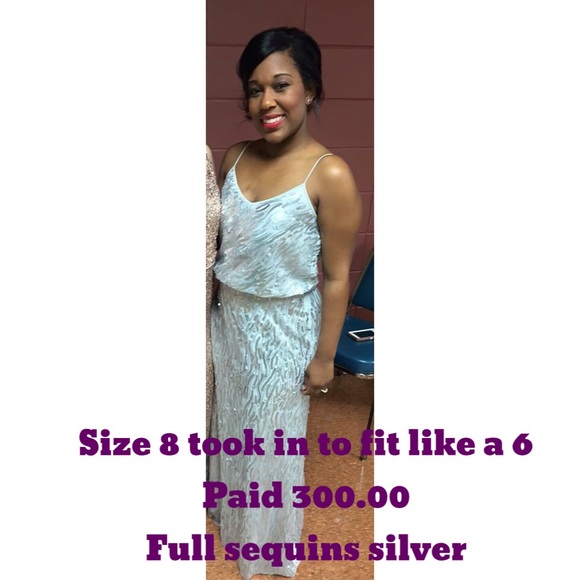 Full sequin dress full length