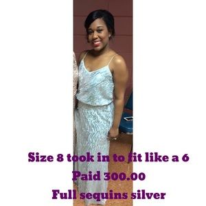 Full sequin dress full length