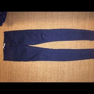 Super skinny classic dark blue jeans
