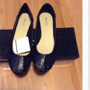 Laser cut ballet flats