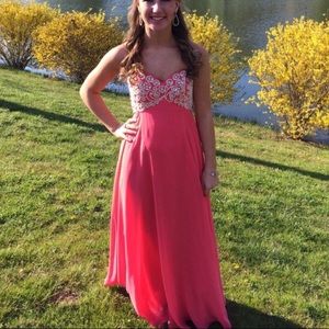Coral Prom Dress
