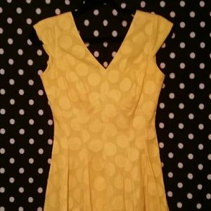 Marvin Richards yellow fit-and-flare summer dress