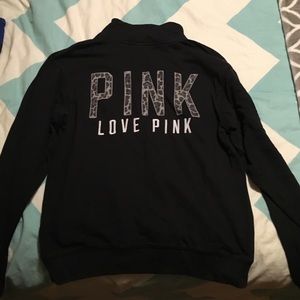 PINK quarter zip sweatshirt