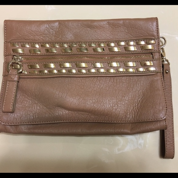 Charles David leather clutch