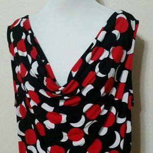 Red Black Van Heusen Tank