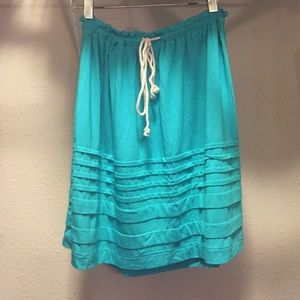 Turquoise Nordstrom cover up skirt