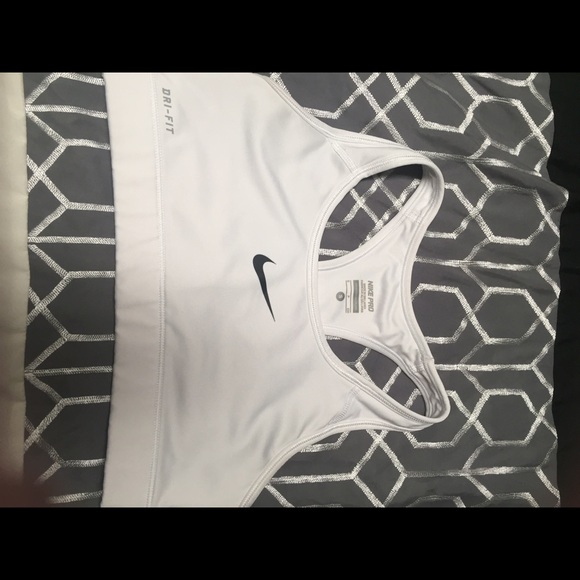 White Sports Bra