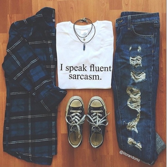 Tops - I speak fluent sarcasm shirt