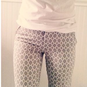 Grey Patterned Pants