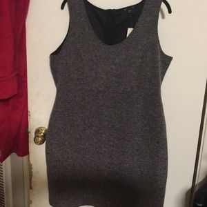 Gray tweed bodycon dress