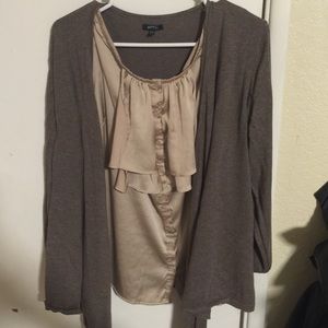 Tank cardigan combo