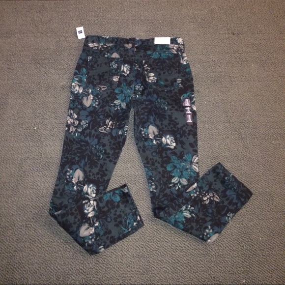 GAP FLORAL PRINT SKINNY JEAN
