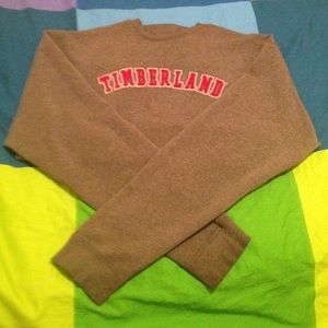 Cozy Grey+Red Timberland Sweatshirt
