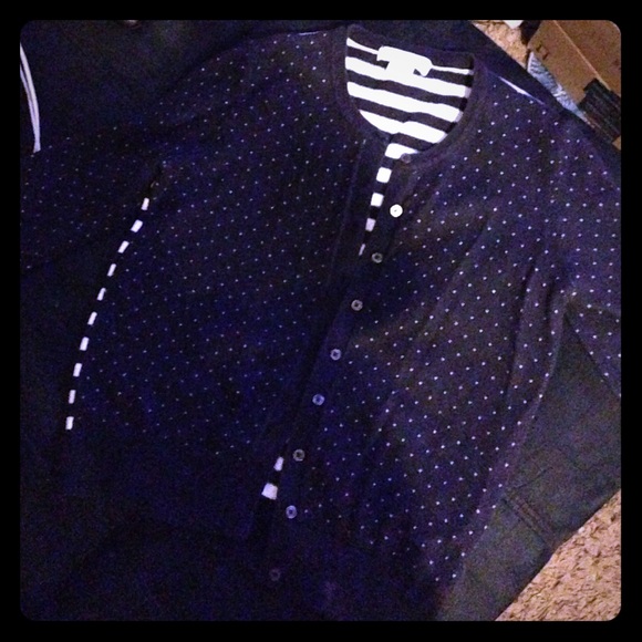 Liz Claiborne navy cardigan
