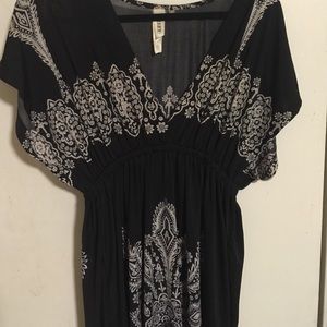 Slinky black summer dress