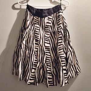 Zebra print skirt
