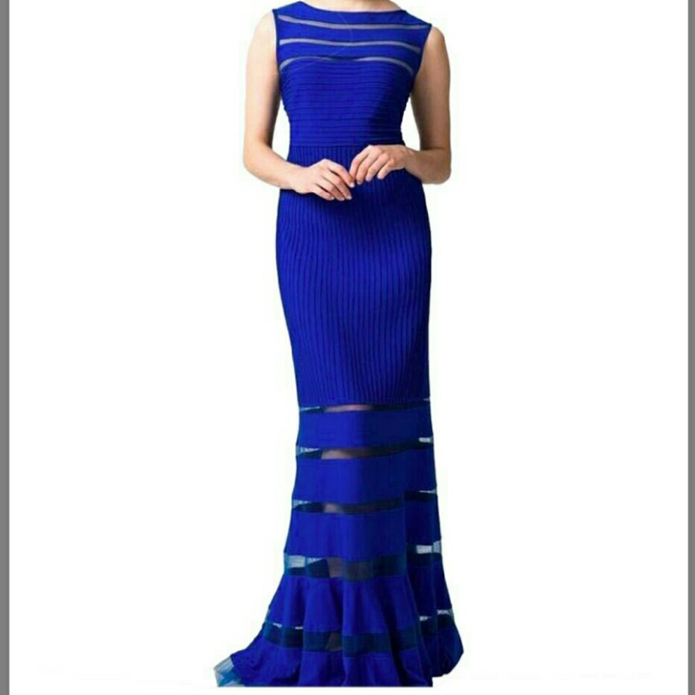 Tadashi Shoji blue gown