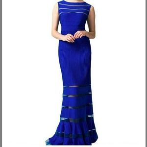 Tadashi Shoji blue gown