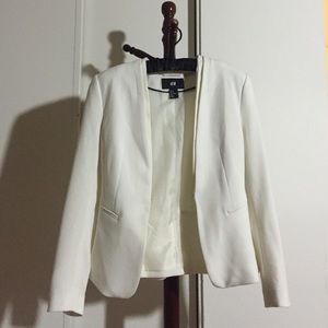 H&M White blazer