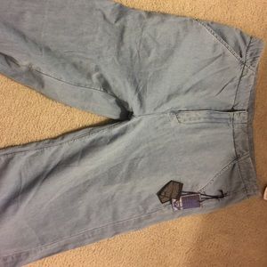 F21 denim culottes