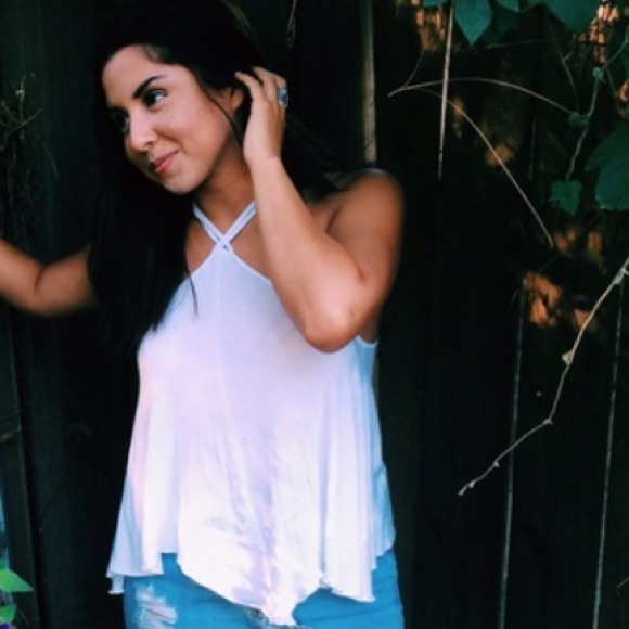 White holister blouse