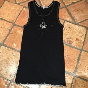Never worn no tags black tank with eagle and studs