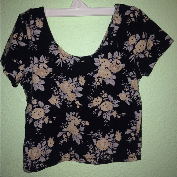 Floral crop top